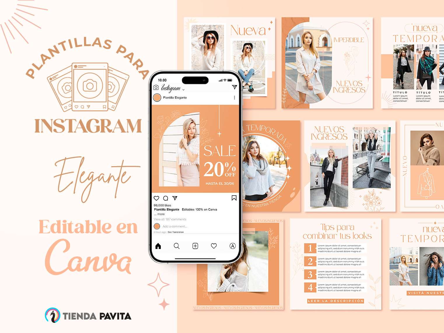 Plantilla para Instagram Elegante