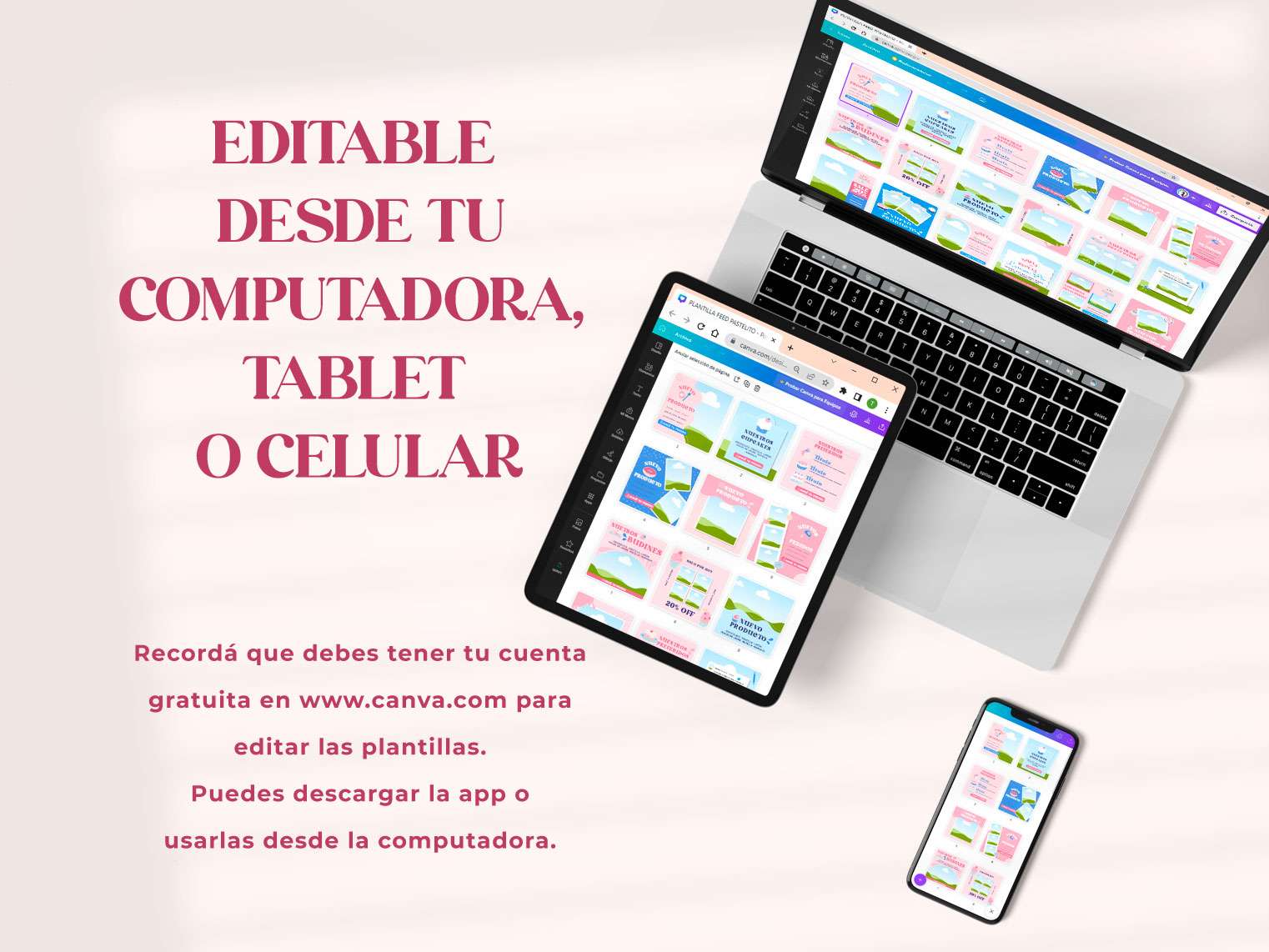 Plantilla para Instagram Pasteleria