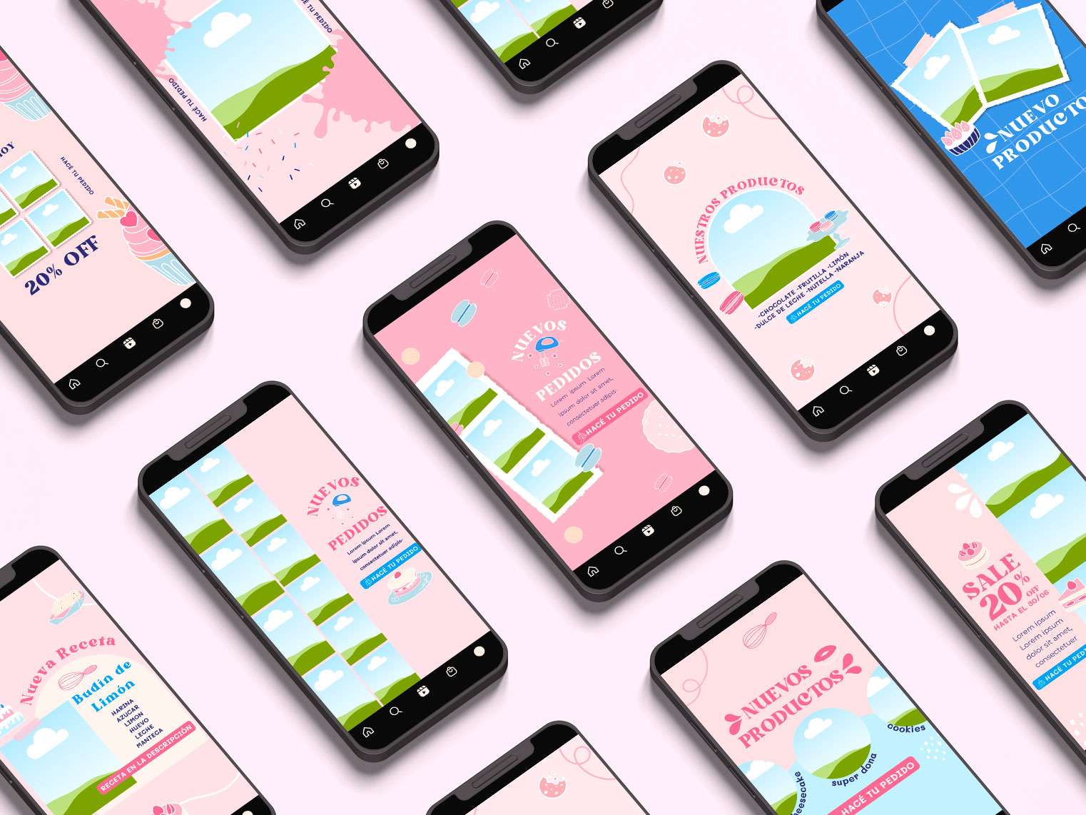 Plantilla para Instagram Pasteleria