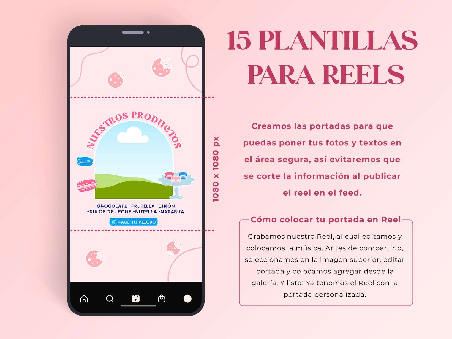 Plantilla para Instagram Pastelería