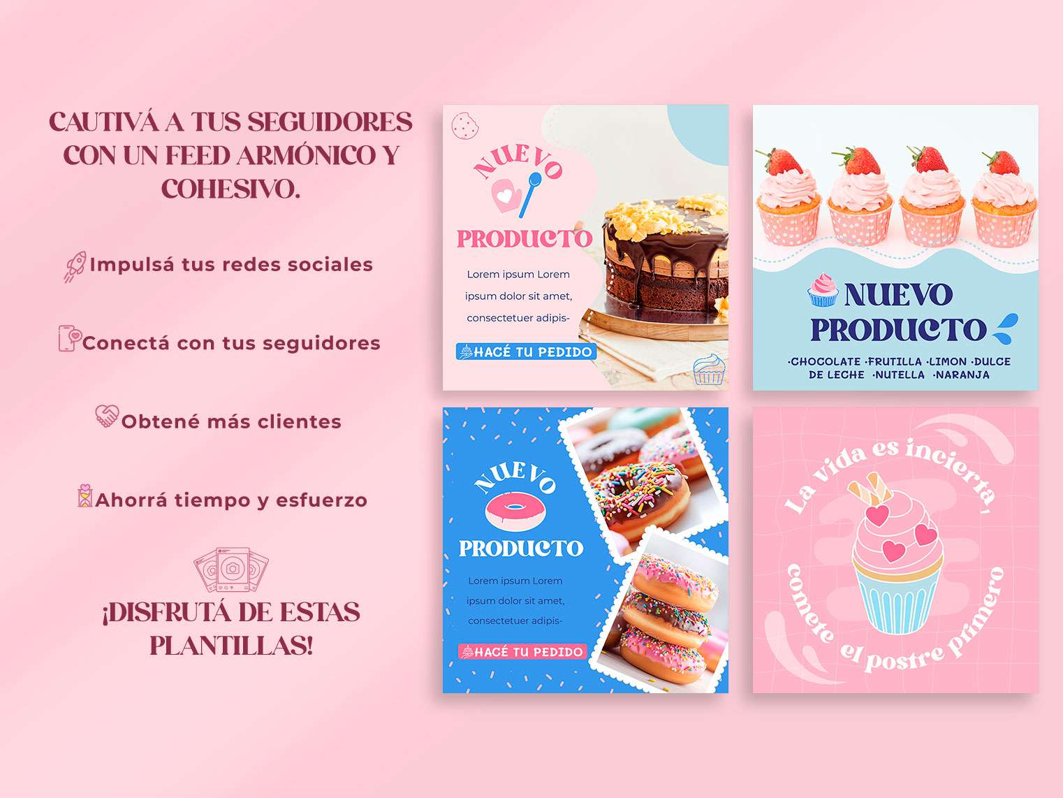 Plantilla para Instagram Pastelería