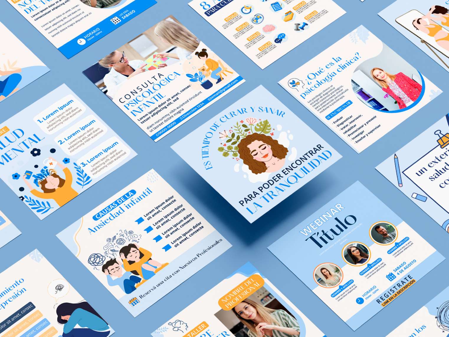 Plantilla para Instagram Salud Mental