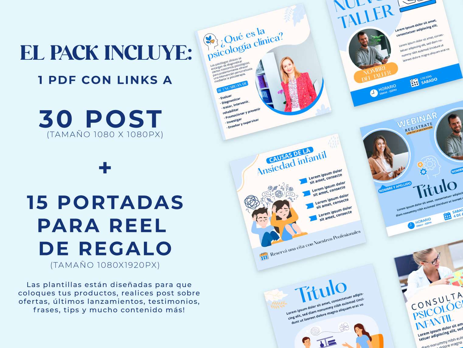 Plantilla para Instagram Salud Mental