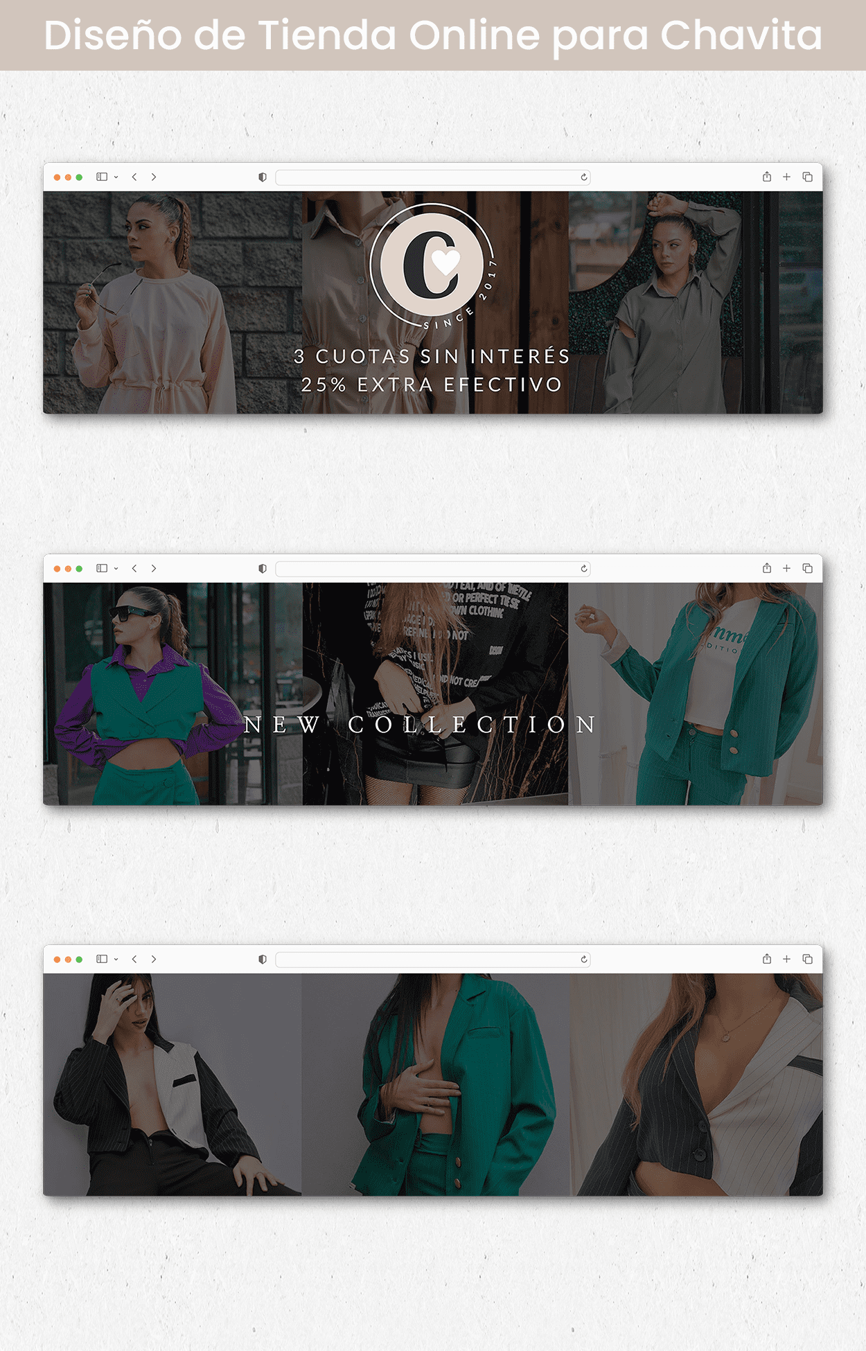 Banner para Tienda Online Chavita Indumentaria