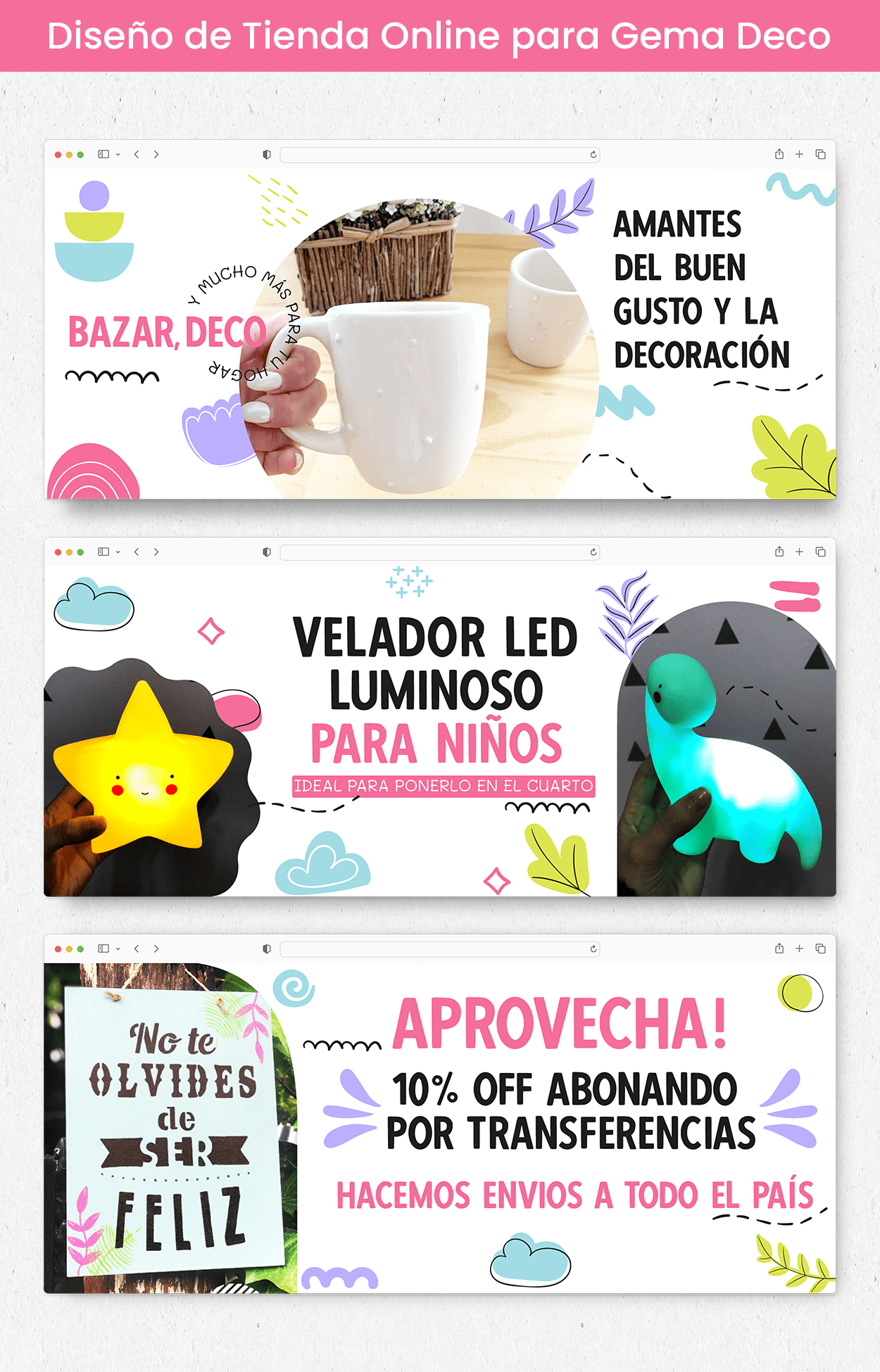 Diseño de Tienda Online para Gema Deco