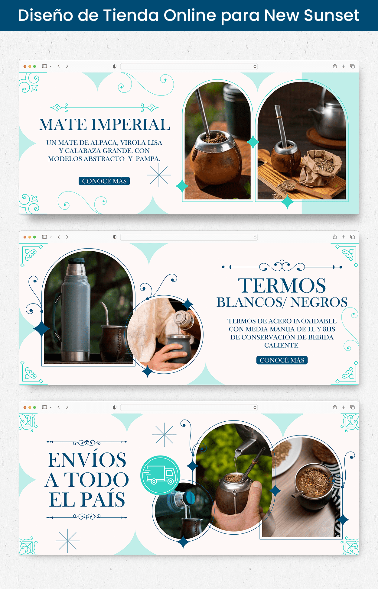 Diseño de Tienda Online para New Sunset