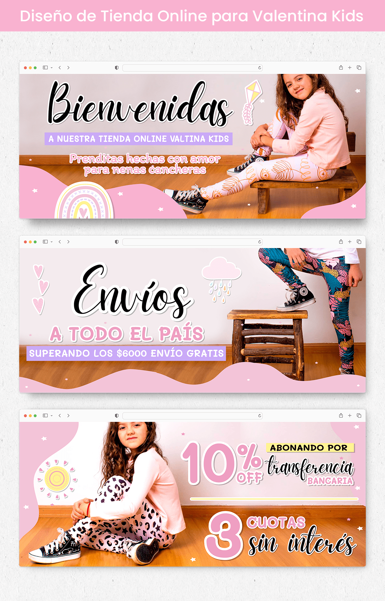 Diseño de Tienda Online para Valentina Kids