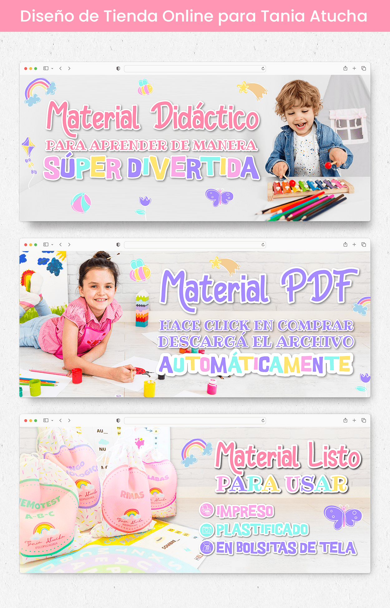 Diseño de Tienda Online para Tania Atucha