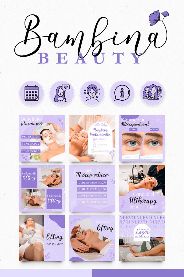Diseño de Identidad Visual para Bambina Beauty