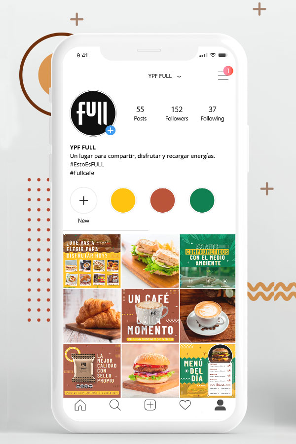 Diseño de feed para YPF FULL
