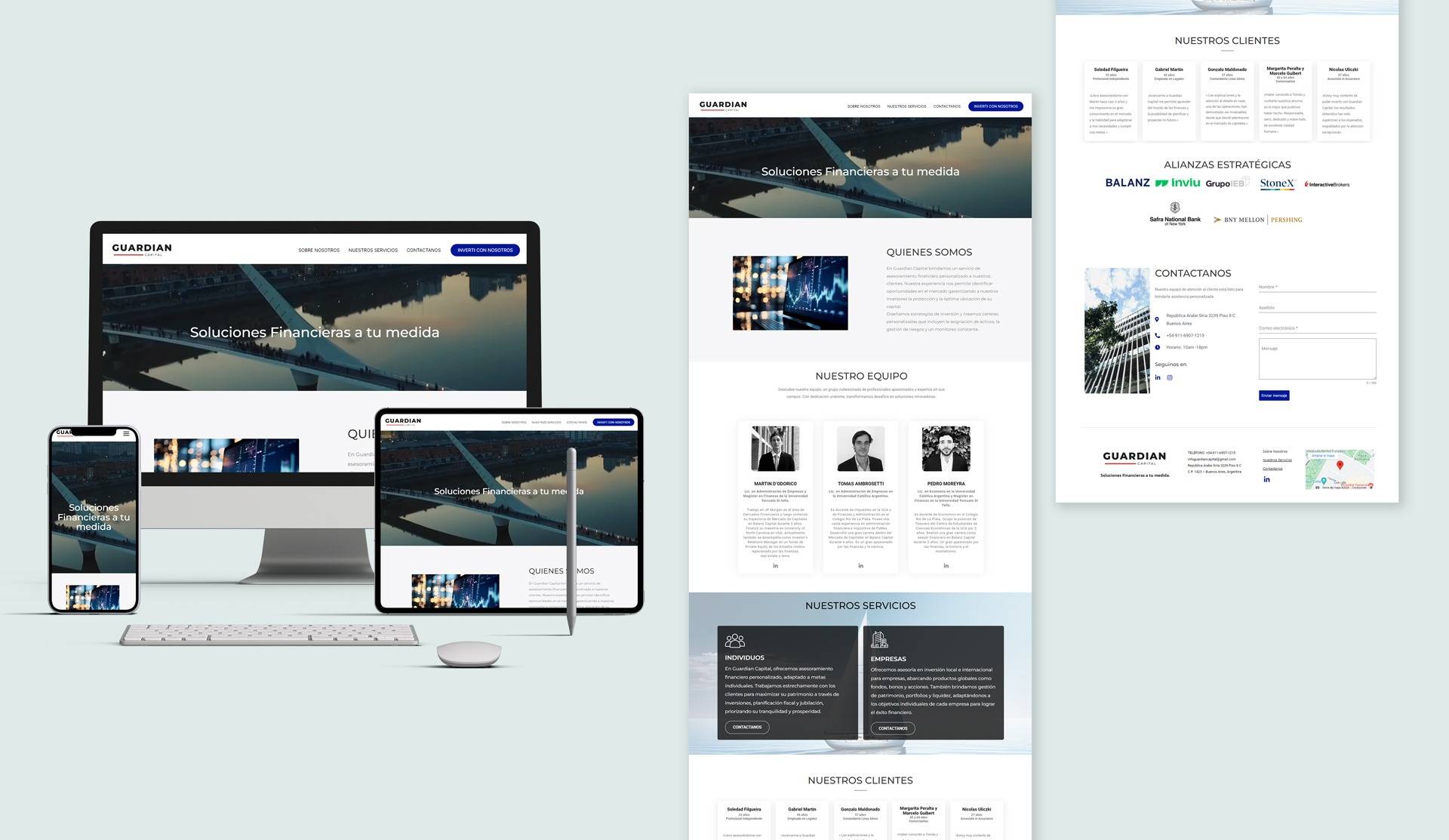 Diseño web para Guardian Capital