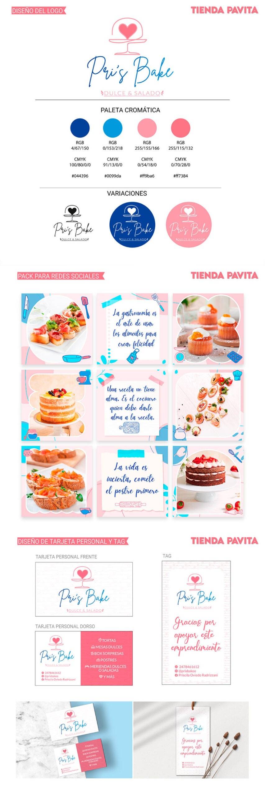 diseño identidad visual para bakery