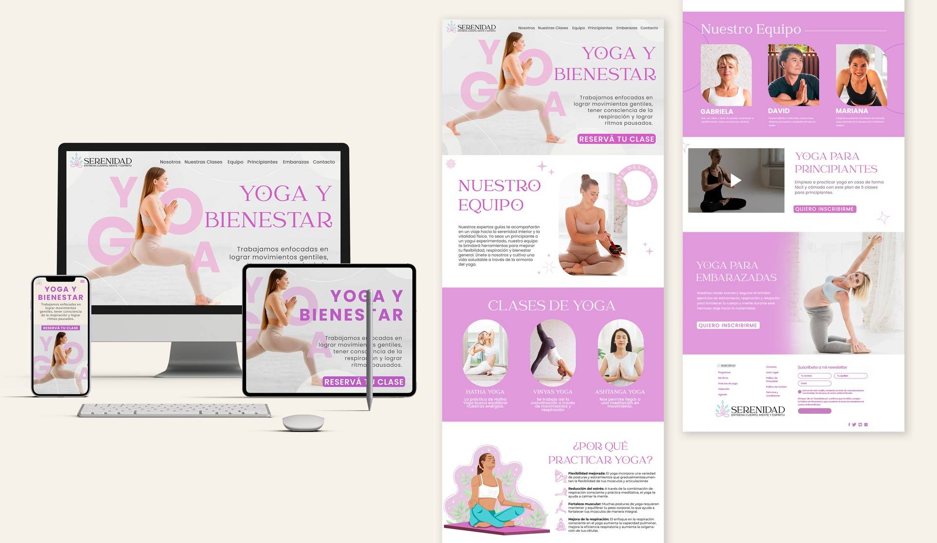 diseño de web yoga